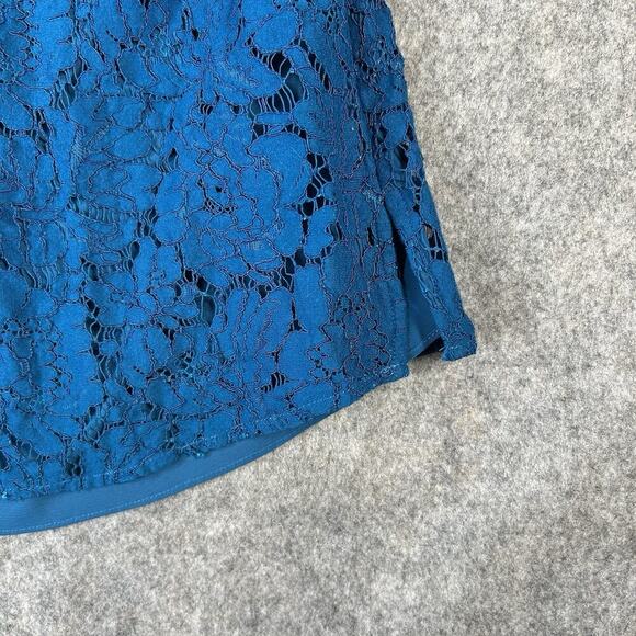 Diane von Furstenberg JEMMIE High Neck Floral Lace Halter Top Size Medium $268 - Picture 2 of 8